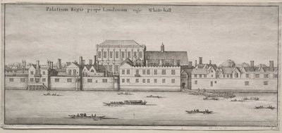 Ansichten von London: Whitehall vom Fluss von Wenceslaus Hollar