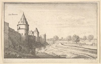 Zu Düren, aus "Europäische Ansichten" von Wenceslaus Hollar