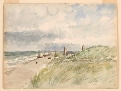 Die Küste bei Kativigh, Holland, 21. August 1887 von Whitney Warren Jr.