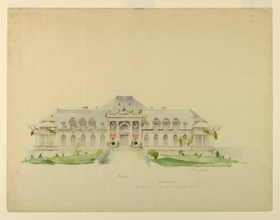 Vorderansicht des Newport Country Club, Harrison Avenue, Newport, Rhode Island von Whitney Warren Jr.