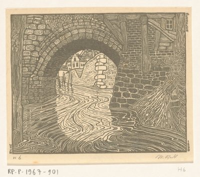 Brücke in Mechelen von Wijnand Otto Jan Nieuwenkamp (signed by artist)