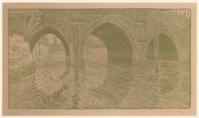 Brücke in Mechelen von Wijnand Otto Jan Nieuwenkamp (signed by artist)