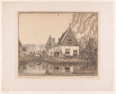 Das nette Schleusentor von Wijnand Otto Jan Nieuwenkamp (signed by artist)