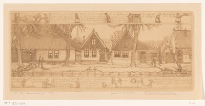 Das Bauernviertel, Edam von Wijnand Otto Jan Nieuwenkamp (signed by artist)