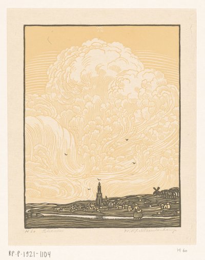Rhenen von Wijnand Otto Jan Nieuwenkamp (signed by artist)