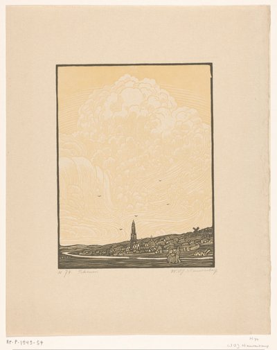 Rhenen von Wijnand Otto Jan Nieuwenkamp (signed by artist)