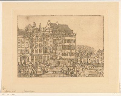 Häuser an der Prins Hendrikkade in Amsterdam von Wijnand Otto Jan Nieuwenkamp