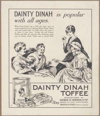 Dainty Dinah Toffee, um 1920 von Wilfred Fryer