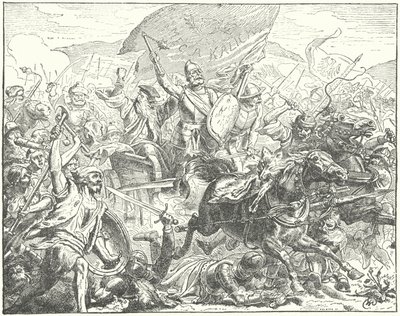 Der tschechische General und Hussitenführer Jan Zizka in der Schlacht von Wilhelm Camphausen