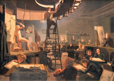 Der Zeichenkurs an der Königlichen Akademie der Schönen Künste von Wilhelm Ferdinand Bendz