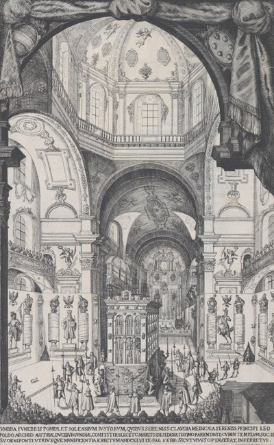 Katafalk von Leopold, Erzherzog von Österreich, 1646 von Wilhelm Frommer
