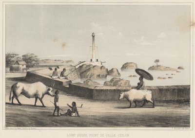Leuchtturm, Point de Galle, Ceylon, 1855 von Wilhelm Joseph Heine