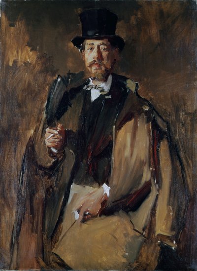 Porträt von Pal Szinyei Merse (1845-1920) von Wilhelm Maria Hubertus Leibl