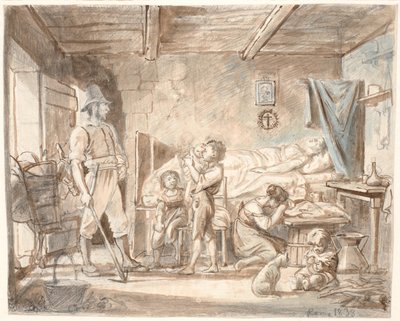 Die Heimkehr zu den Mutterlosen von Wilhelm Marstrand