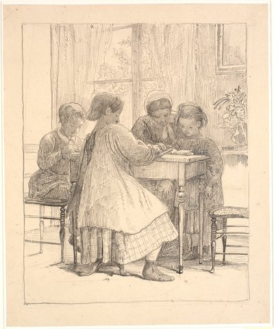 Lektion lesen von Wilhelm Marstrand
