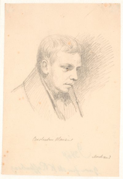 Porträt von Constantin Hansen von Wilhelm Marstrand