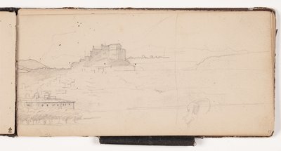 Aussicht auf eine Stadt in einer italienischen Berglandschaft von Wilhelm Marstrand