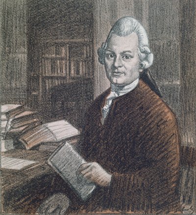 Porträt von Gotthold Ephraim Lessing (1729-81), Illustration aus der Zeitschrift 