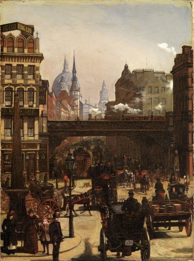 Ludgate Hill von Wilhelm Trübner
