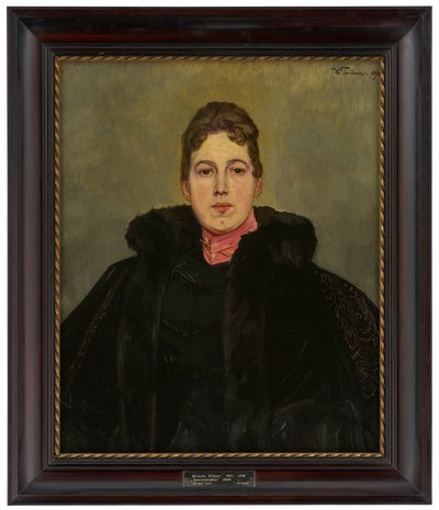 Porträt einer unbekannten Dame von Wilhelm Trübner