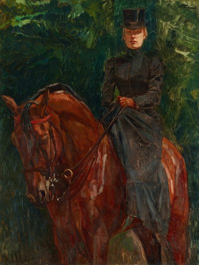 Reiterin (Ida Görtz zu Pferde) von Wilhelm Trübner