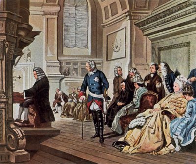 Bachs Besuch bei Friedrich dem Großen von Wilhelm von (after) Kaulbach
