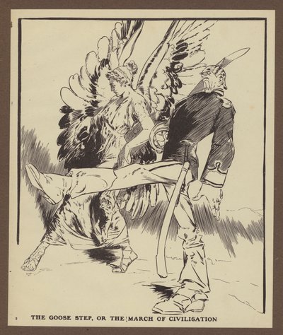 Der Gänsemarsch oder der Marsch der Zivilisation (Lithographie) von Will Dyson