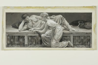 Sie sagte nichts, aber blass und demütig, erhob sich und kniete vor ihm nieder von Will Hicock Low