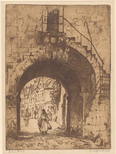 Rothenburg von Willem Adrianus Grondhout (signed by artist)