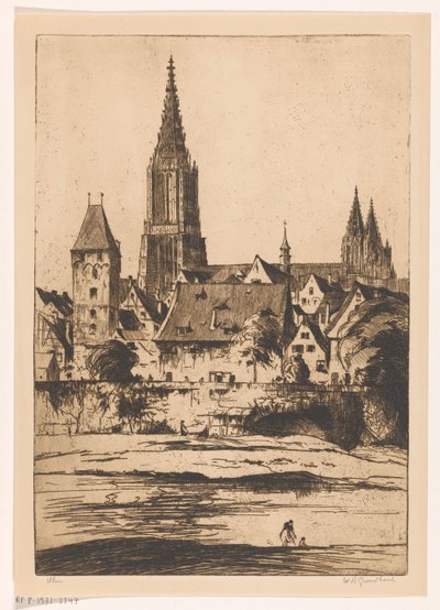 Ulm von Willem Adrianus Grondhout (signed by artist)