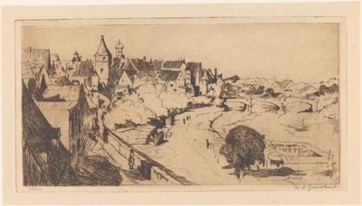 Ulm von Willem Adrianus Grondhout (signed by artist)