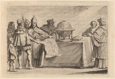 Die Aufteilung der Welt zwischen Spanien und Portugal von Willem Basse