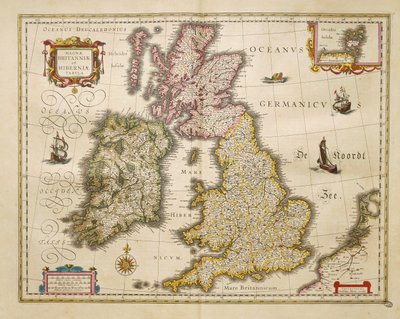 Großbritannien und Irland aus Theatrum Orbis Terrarum von Willem Bleau, Amsterdam von Willem Blaeu