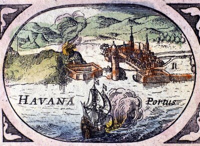 Havanna, basierend auf dem Atlas von William Blaeu von Willem Blaeu