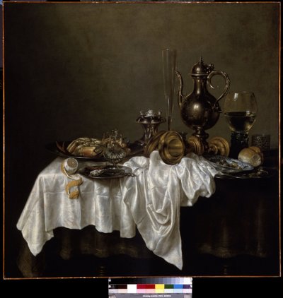 Frühstück mit Hummer. Stillleben. Gemälde von Willem Claesz Heda (1594-1680) von Willem Claesz. Heda