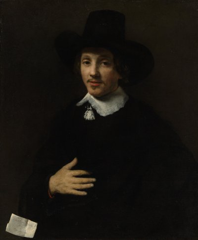 Selbstporträt eines Mannes, 1653 oder 1655 von Willem Drost