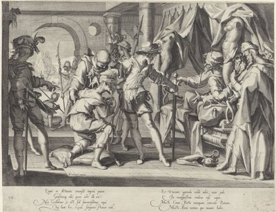 Graf Wilhelm III. von Holland gibt den Befehl zur Enthauptung seines Vogts (Serie: Thronus Justitiae) von Willem Isaacsz. van Swanenburg