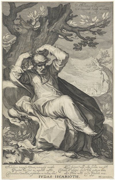 Judas Iskariot erhängt sich von Willem Isaacsz. van Swanenburg