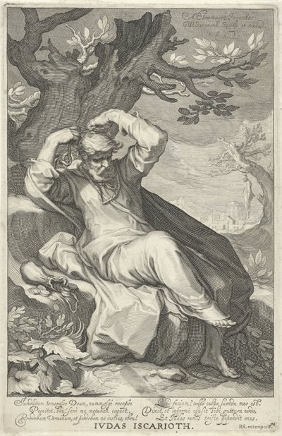 Judas Iskariot erhängt sich von Willem Isaacsz. van Swanenburg