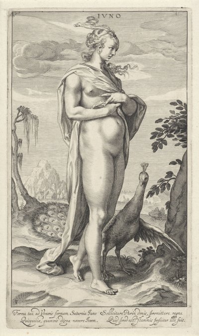 Juno mit Pfau von Willem Isaacsz. van Swanenburg