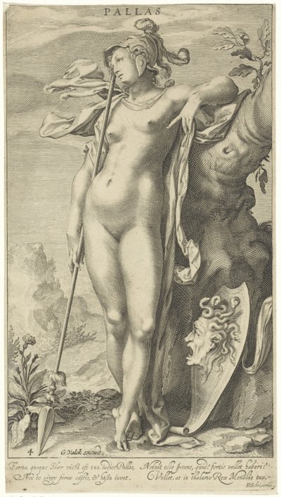 Minerva bei einem Baum von Willem Isaacsz. van Swanenburg