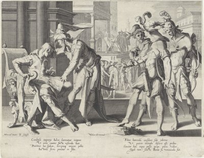Urteil des Cambyses, Thronus Justitiae (Serientitel) von Willem Isaacsz. van Swanenburg