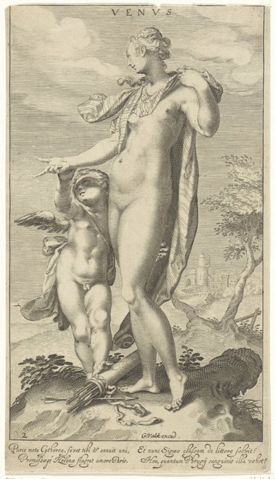 Venus und Cupido von Willem Isaacsz. van Swanenburg