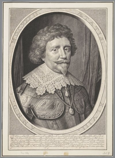 Porträt von Friedrich Heinrich, Prinz von Oranien, im Alter von 48 Jahren von Willem Jacobsz Delff