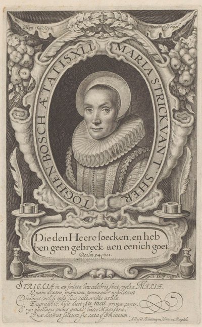 Porträt von Maria Strick im Alter von 41 Jahren von Willem Jacobsz Delff