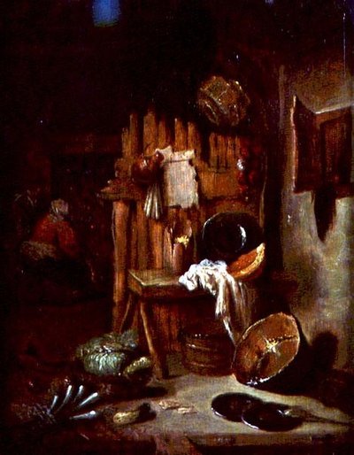Eine Kücheninterieur von Willem Kalf