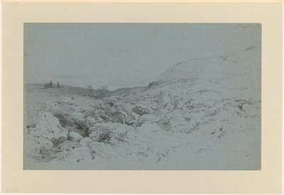 Hügellandschaft mit Bach, bei Bergen in Norwegen von Willem Maris
