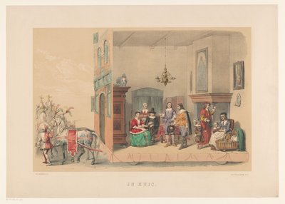 Zweite Gruppe der Utrechter Maskerade 1856 von Willem Pieter Hoevenaar