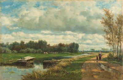 Landschaft in der Umgebung von Den Haag von Willem Roelofs (I)