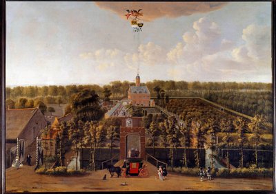 Ansicht des Anwesens Munnikenhof in Zeeland (Niederlande) von Willem Schellinks